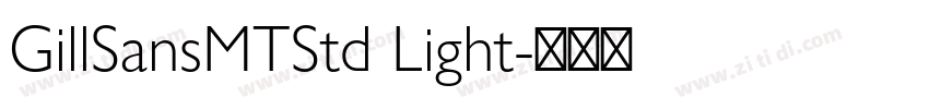 GillSansMTStd Light字体转换